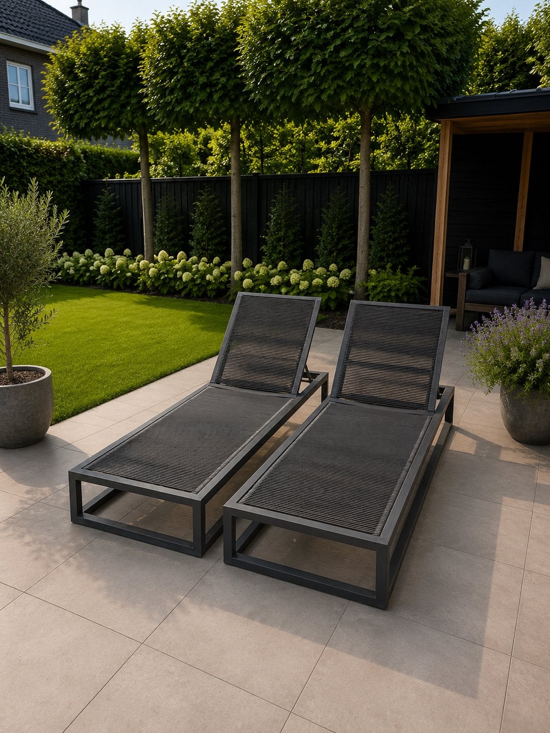 Borek Calcara ligbedden, Tuin en Terras, Ligbedden, Ophalen, Zo goed als nieuw, Wicker