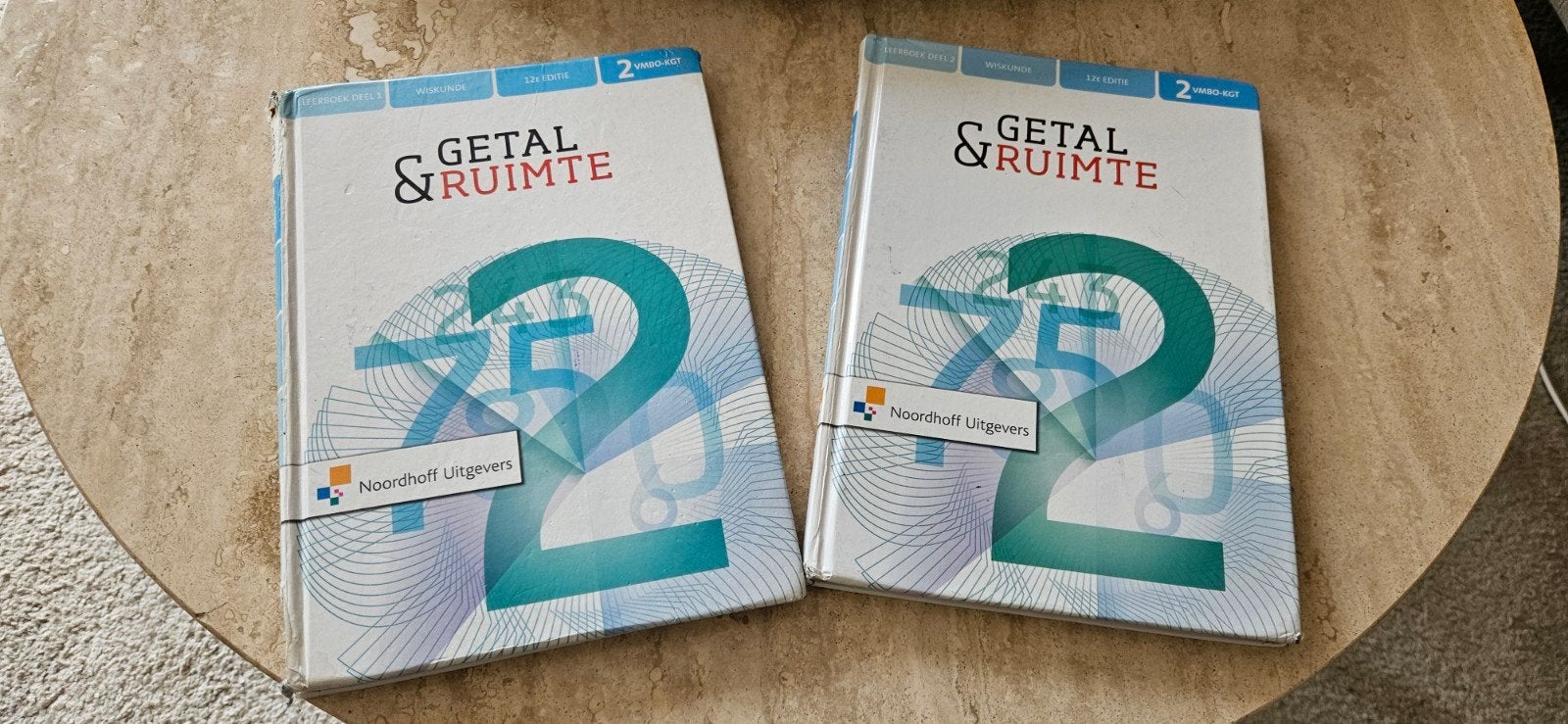 Getal & Ruimte Wiskunde VMBO-KGT Leerboek Deel 1 en 2, Boeken, Ophalen of Verzenden, Gelezen, VMBO, Wiskunde A