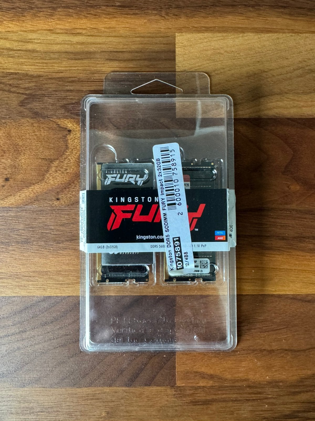 Kingston Fury impact 64gb kit DDR5 SODIMM, Ophalen, Zo goed als nieuw, DDR5, 64 GB