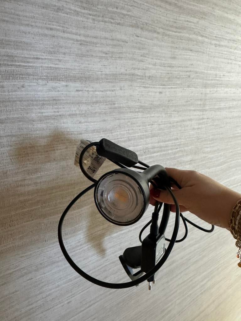 IKEA led klemspot zwart, Ophalen of Verzenden, Nieuw, Kunststof