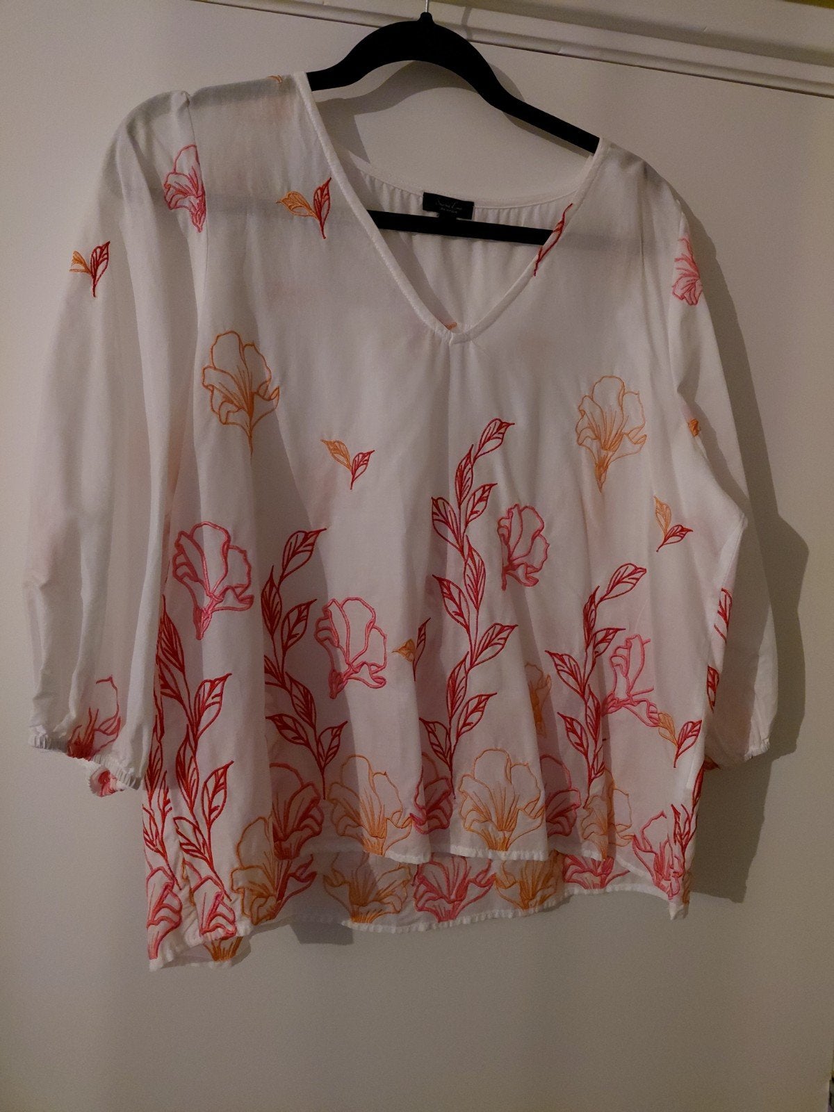 Te Koop: SMASHED LEMON Blouse,  mt 44. NIEUW!, Wit, Maat 42/44 (L), Nieuw, Ophalen of Verzenden