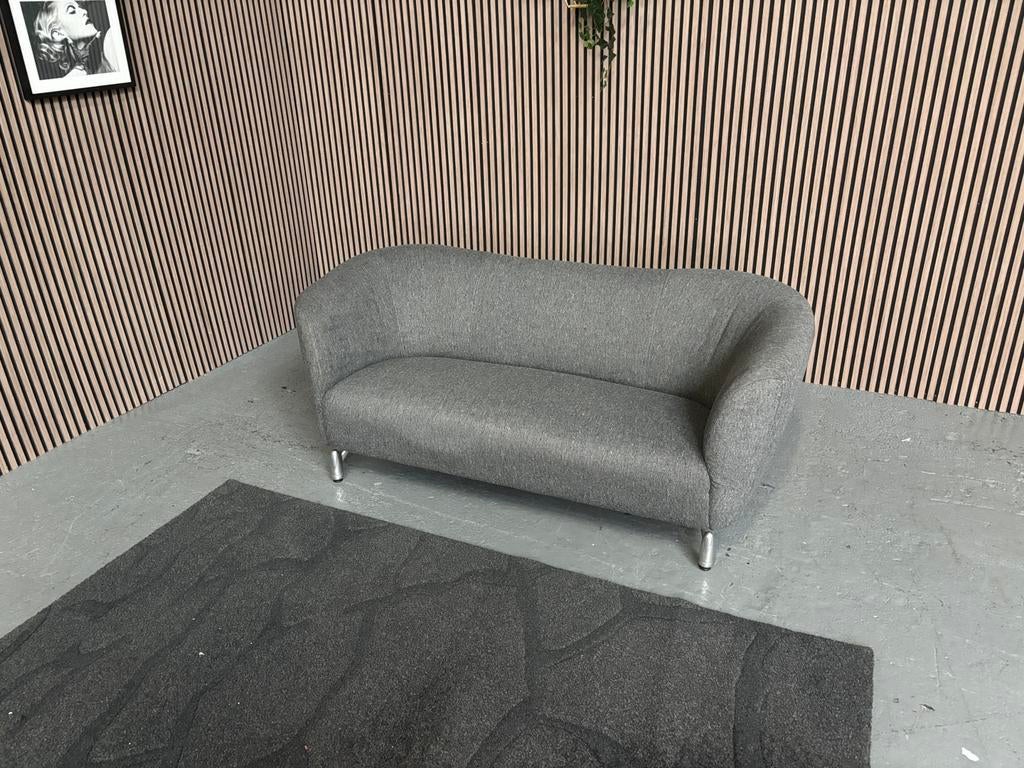 GRATIS LEVERING Leolux Pupilla Bank Grijs 180x85 GEREINIGD, 150 tot 200 cm, Tweepersoons, 75 tot 100 cm, Ophalen of Verzenden