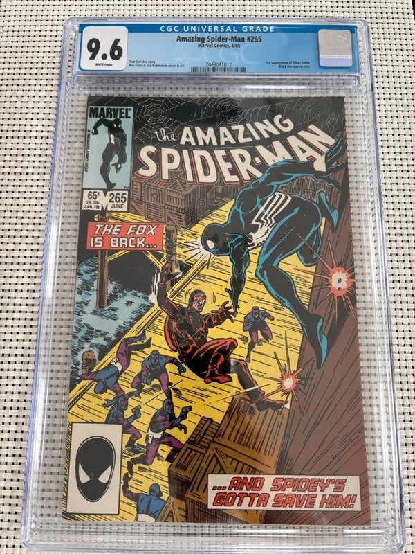 Amazing Spider-Man #265 First App. of Silver Sable CGC 9.6, Boeken, Eén comic, Amerika, Verzenden, Zo goed als nieuw