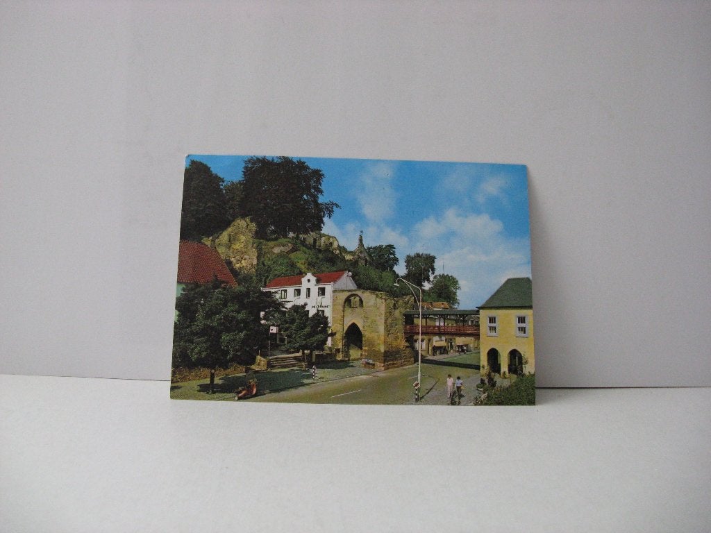 Valkenburg (L) Berkelpoort met gezicht op de Ruine, Ophalen of Verzenden, Voor 1920, Gelopen, Noord-Brabant