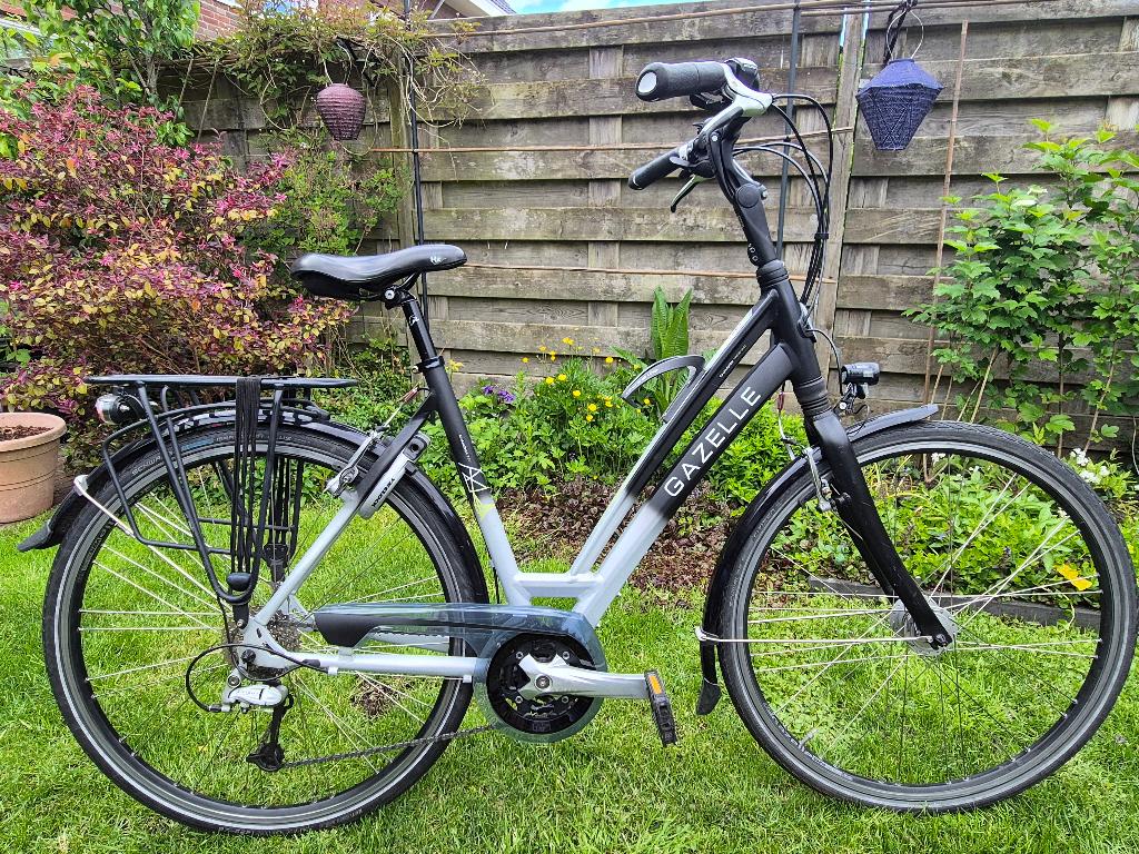 Gazelle Chamonix Trekking T27 – 53 cm, Fietsen en Brommers, Fietsen | Dames | Damesfietsen, Ophalen, Gebruikt, Velgrem, Versnellingen