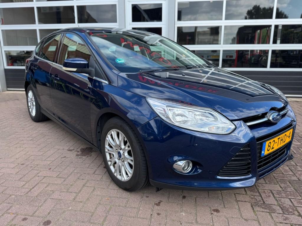 Ford FOCUS  1.6 TI-VCT 125PK TITANIUM / AUTOMAAT! / TREKHAAK, Auto's, 125 pk, Gebruikt, 4 cilinders, Blauw