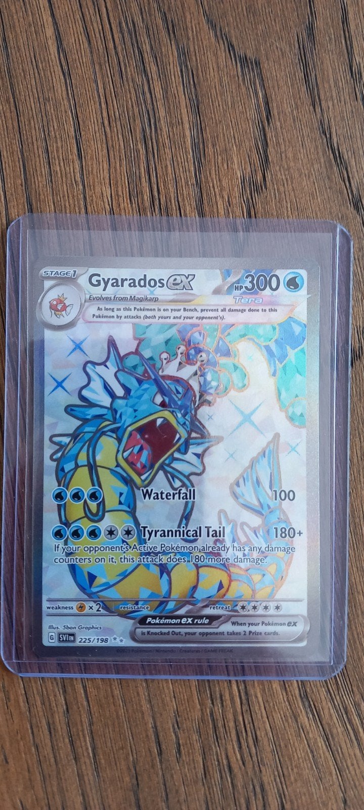 Gyarados EX 225/198 Pokémon kaart, Ophalen of Verzenden, Zo goed als nieuw, Losse kaart, Foil