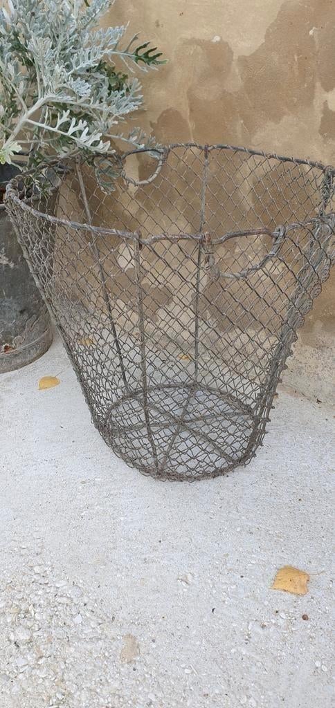 Franse vintage draadmand fil de fer mand, Ophalen of Verzenden