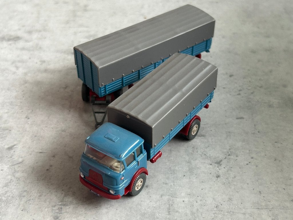 Wiking 1:87 Krupp 806 met aanhanger, Ophalen of Verzenden, Zo goed als nieuw, Bus of Vrachtwagen, Wiking