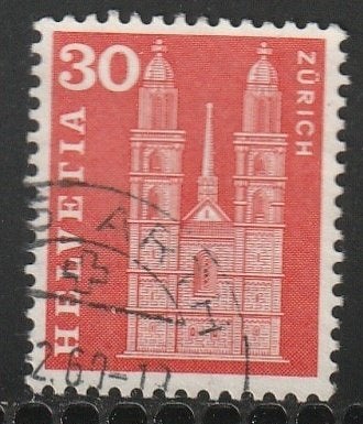 Zwitserland 1960 701x Zürich , Gest, Ophalen of Verzenden, Gestempeld
