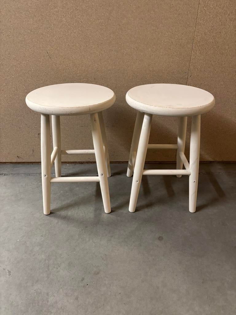 Brocante kruk / krukje / krukjes, Studio Larilo, Zo goed als nieuw, Hout, Sportstraat 6 Kerkrade
