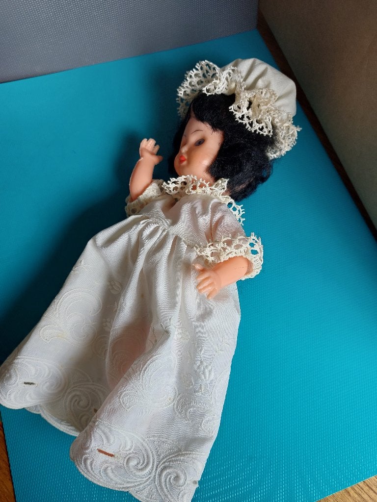 Vintage popje 25 cm - Made in Italy, Verzamelen, Poppen, Ophalen, Gebruikt, Pop