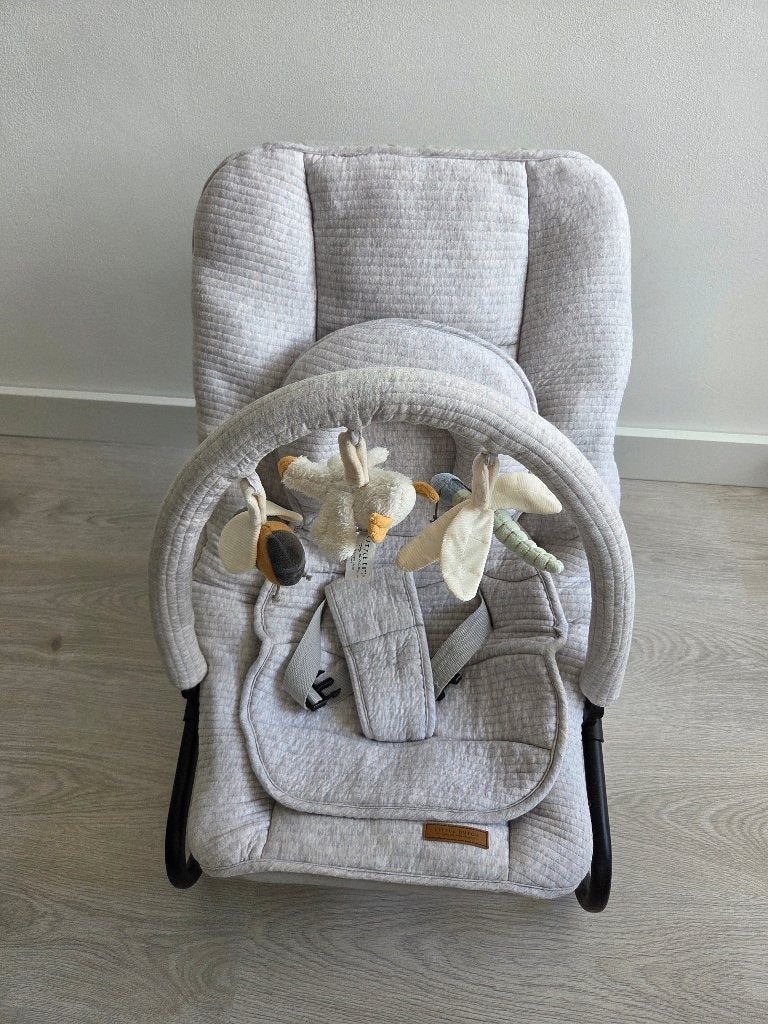 Wipstoeltje Little Dutch grijs Little Goose, Verstelbaar, Wipstoel, Zo goed als nieuw, Ophalen