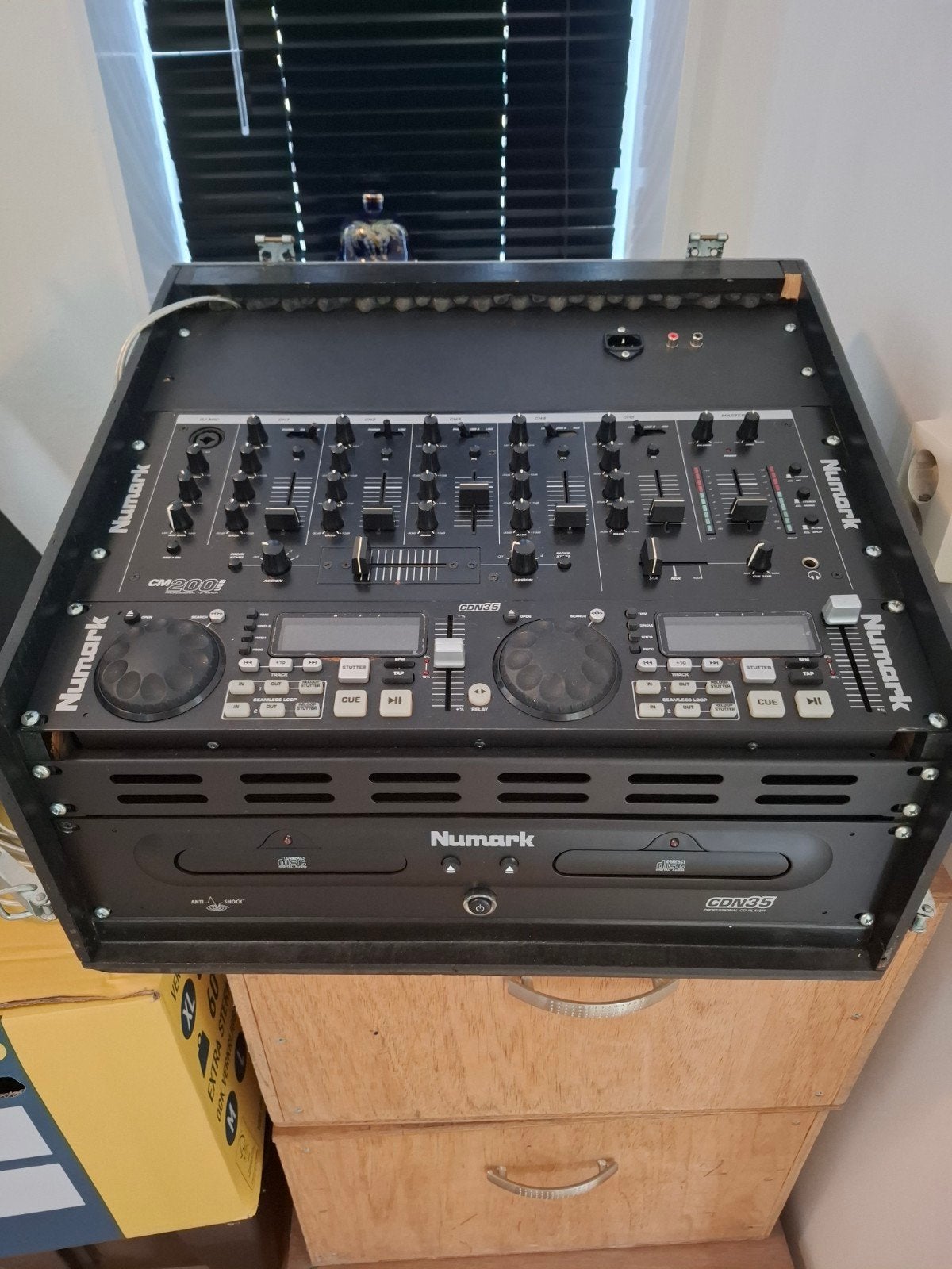 Complete professionele PA Geluidsset & DJ-set + Verlichting, Muziek en Instrumenten, Ophalen, Gebruikt, Dj-set, Numark