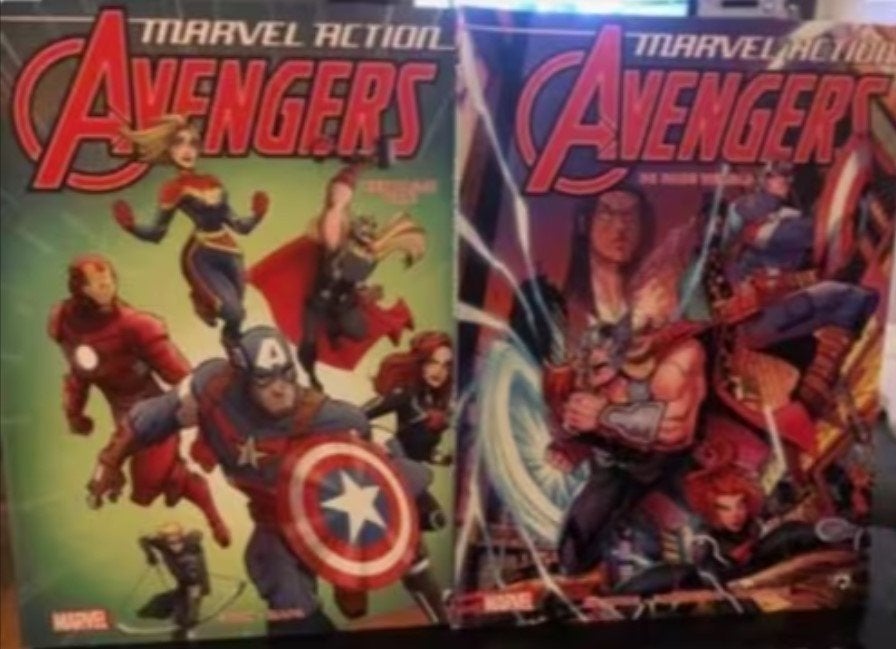 Een dagje vrij de rode wereld avengers k2, Eén stripboek, Ophalen of Verzenden, Zo goed als nieuw