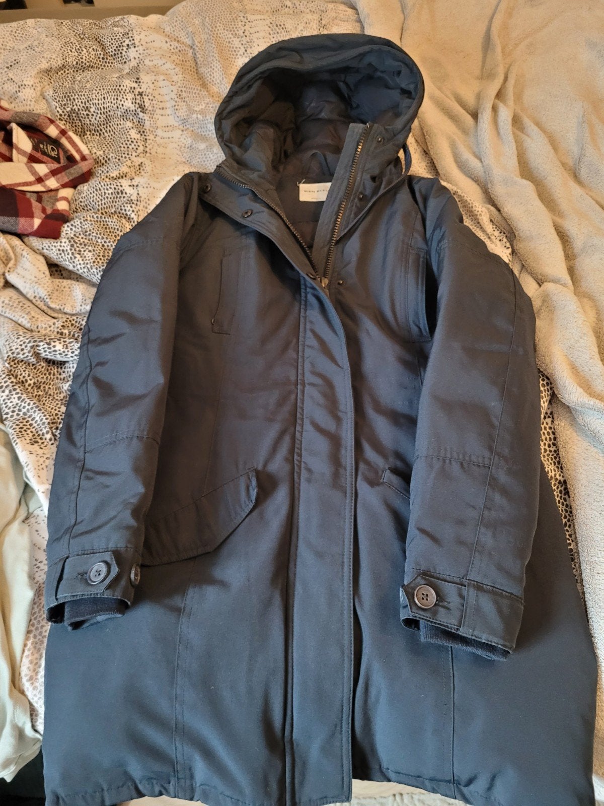 dames winterjas  bien blue, donkerblauw, Blauw, Ophalen of Verzenden, Zo goed als nieuw, Maat 36 (S)