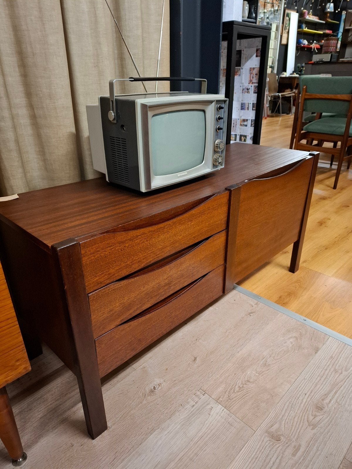 vintage dressoir tv audio lp meubel kast wandkast, .., Zo goed als nieuw, Minder dan 100 cm, ..