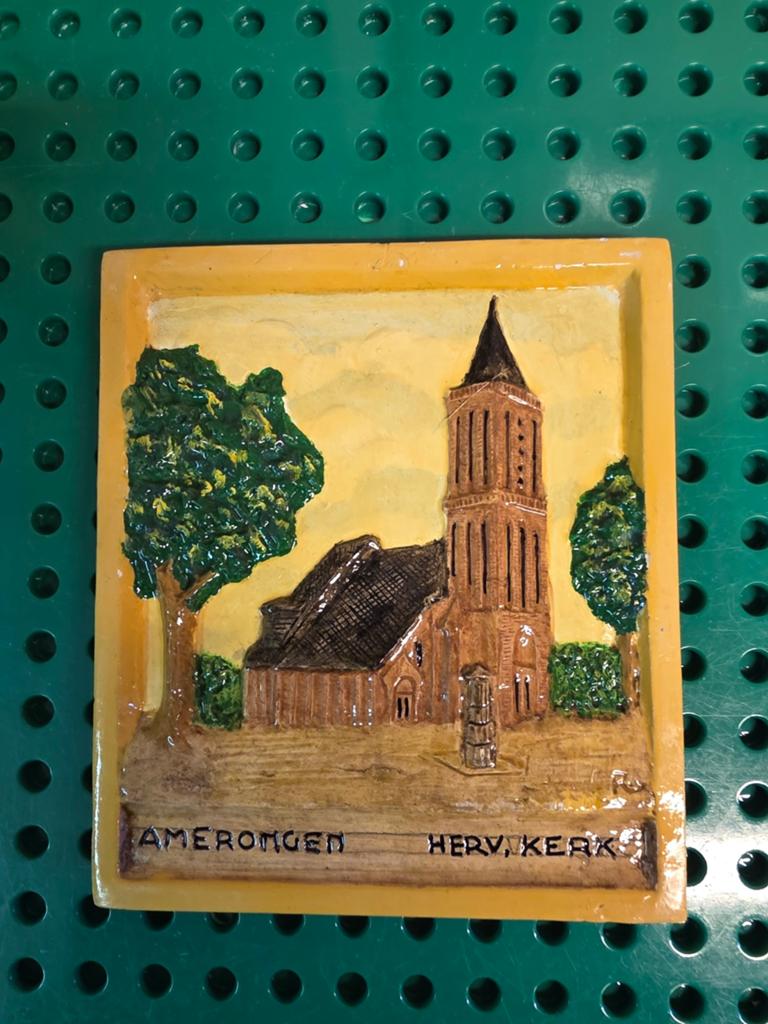 Amerongen hervormde kerk, Antiek en Kunst, Antiek | Wandborden en Tegels, Ophalen of Verzenden