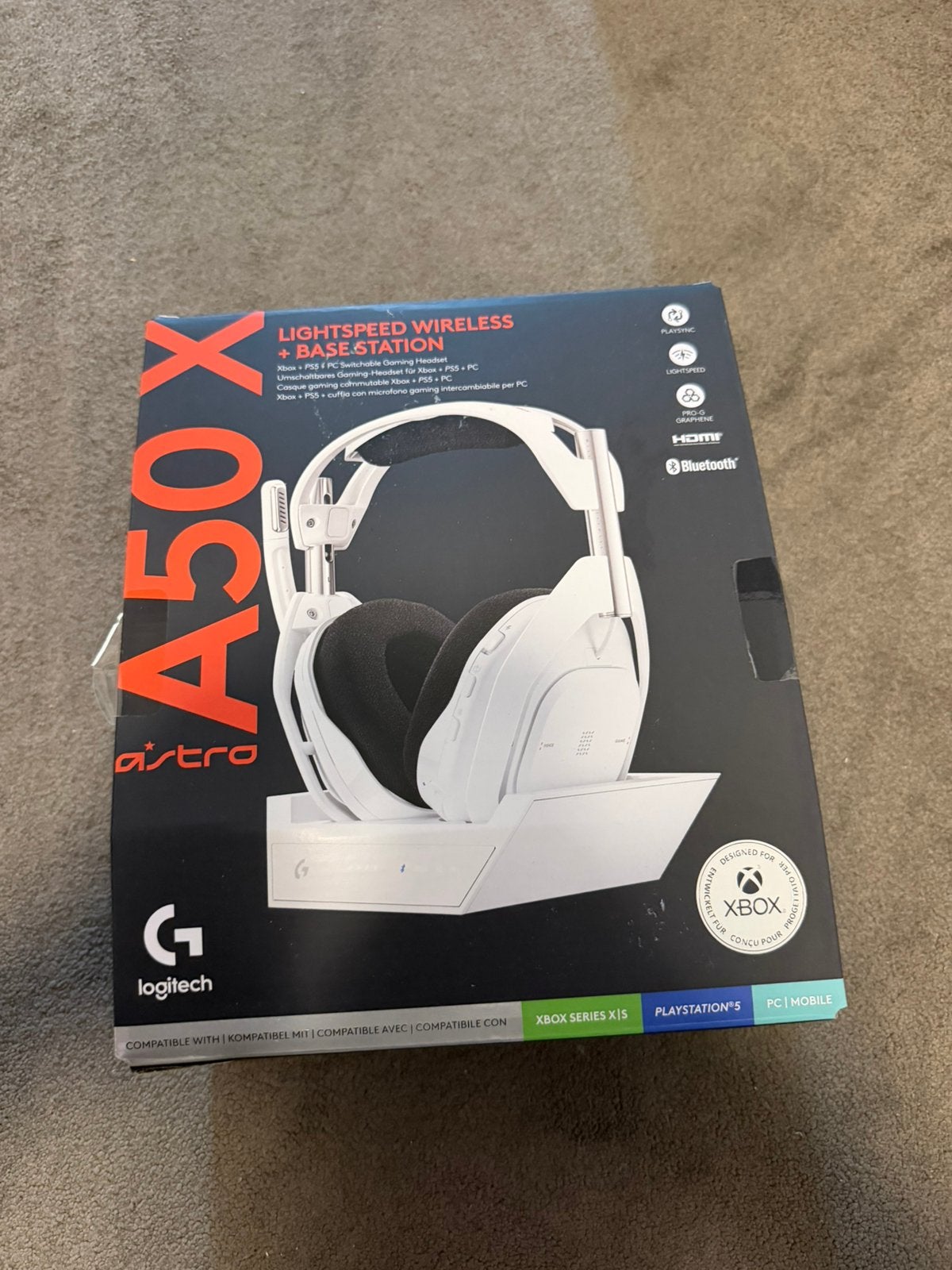 Logitech G ASTRO A50 X Wireless + Base Station Wit, Ophalen of Verzenden, Tweedehands, Overige merken
