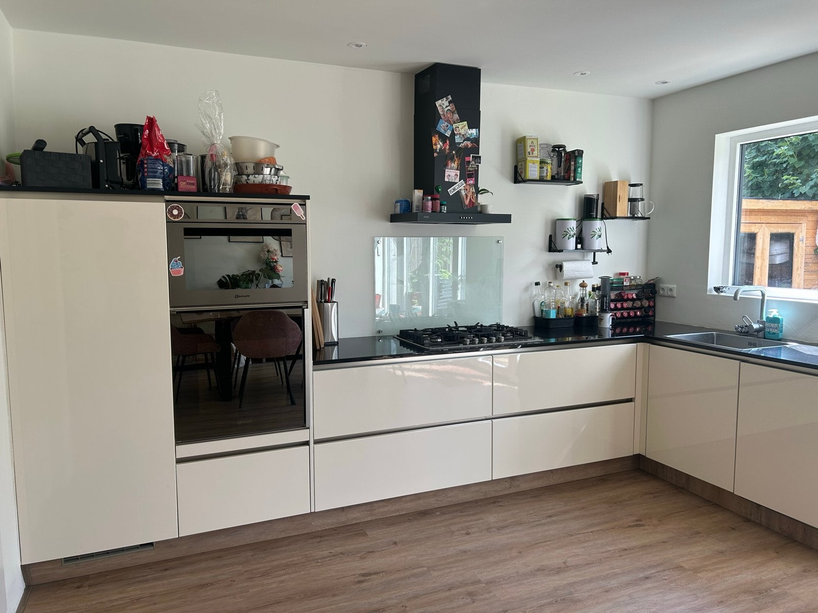 Complete keuken incl Bauknecht & Siemens apparatuur, Ophalen, Gebruikt, Overige typen, Graniet of Steen