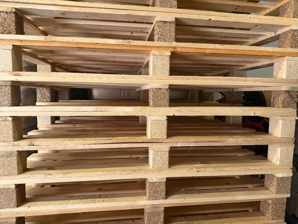 Blokpallets te koop, Ophalen, Zo goed als nieuw, 50 mm of meer, Pallet