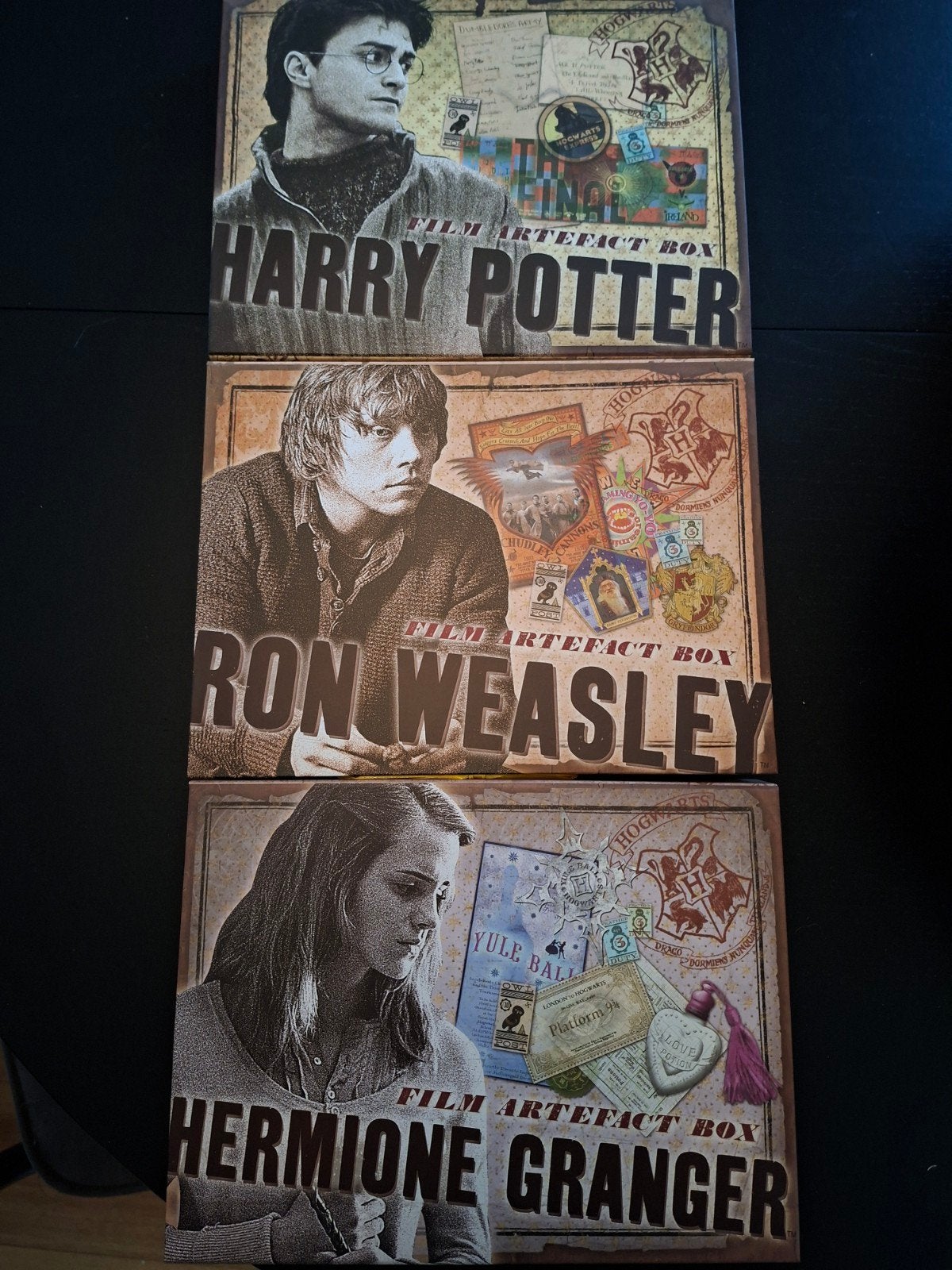 Harry Potter Artefact Boxen (Noble Collection) – 3 Stuks, Ophalen of Verzenden, Zo goed als nieuw, Replica