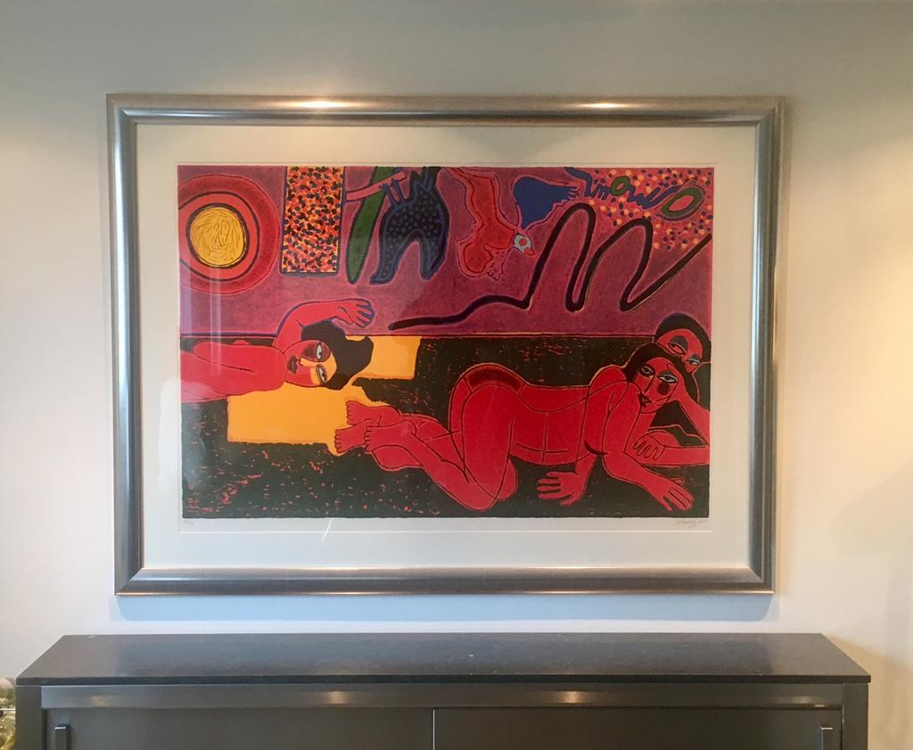 Litho Corneille Amour Partout., Antiek en Kunst, Kunst | Schilderijen | Modern, Ophalen