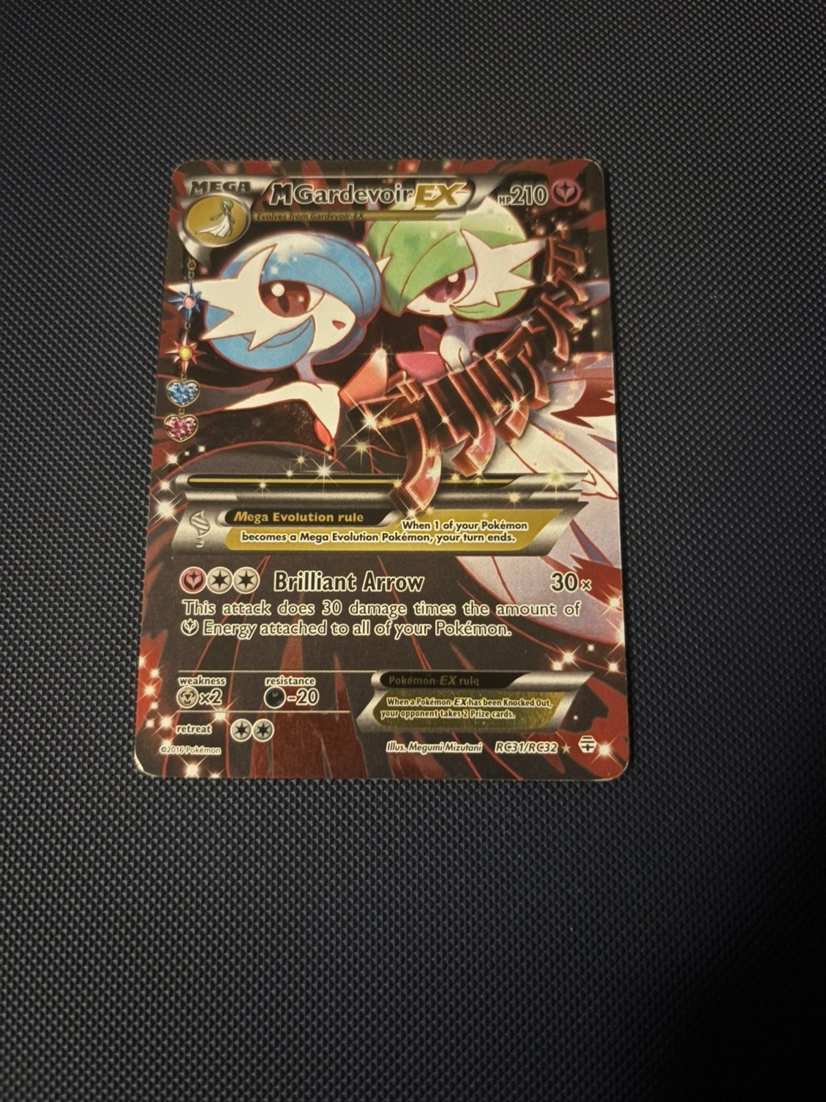 Mega Gardevoir Ex Gen Rc 31 full art, Ophalen, Zo goed als nieuw, Losse kaart, Foil