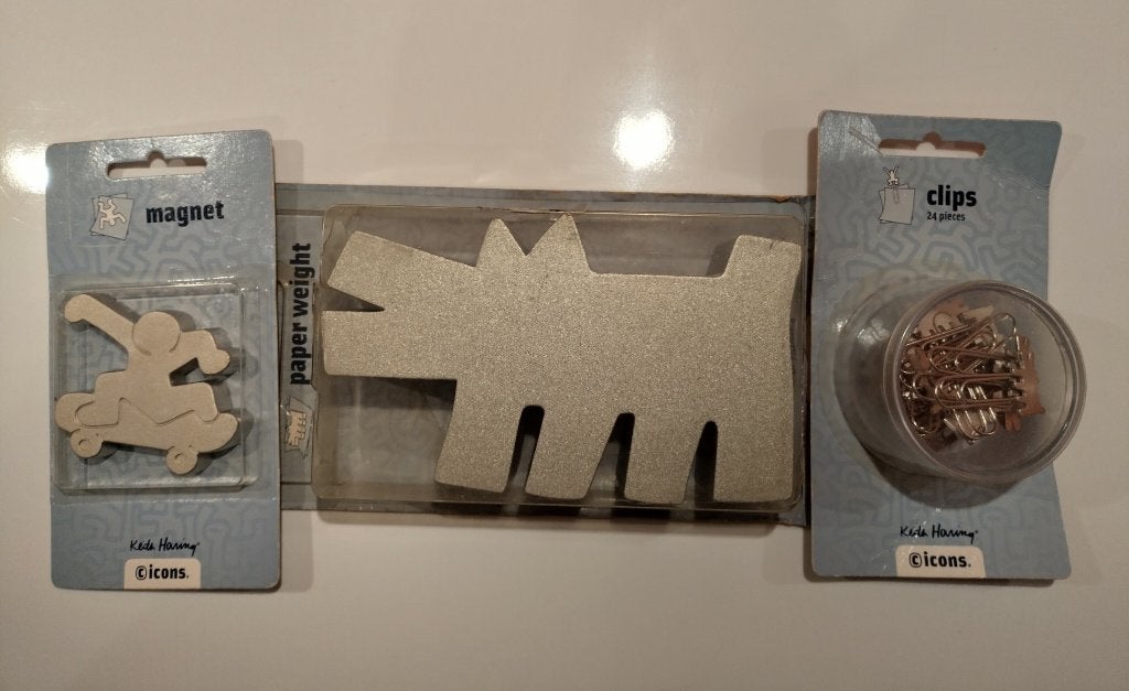 Keith Haring paperweight, paperclip en magneet (Nieuw!), Verzamelen, Ophalen of Verzenden, Nieuw
