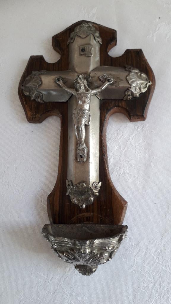 WIJWATERBAKJE  VAN  1920, Antiek en Kunst, Antiek | Religie, Ophalen of Verzenden