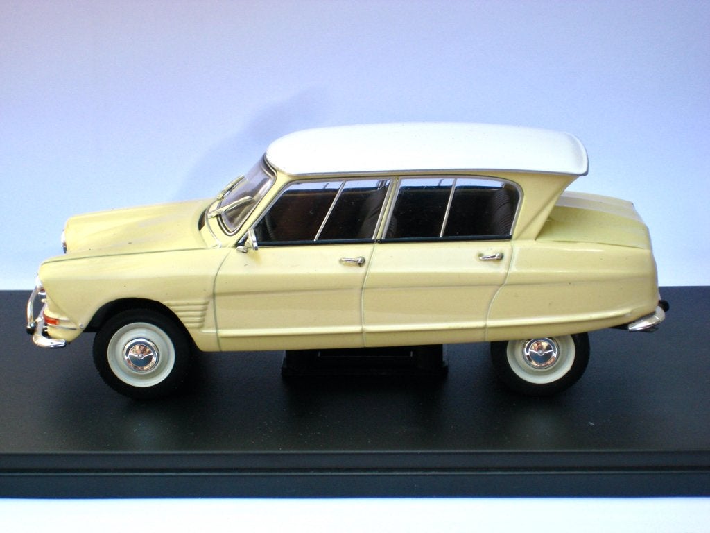Citroen Ami 6 geel met wit dak Whitebox 1:24, Ophalen of Verzenden, Nieuw, Auto, Overige merken