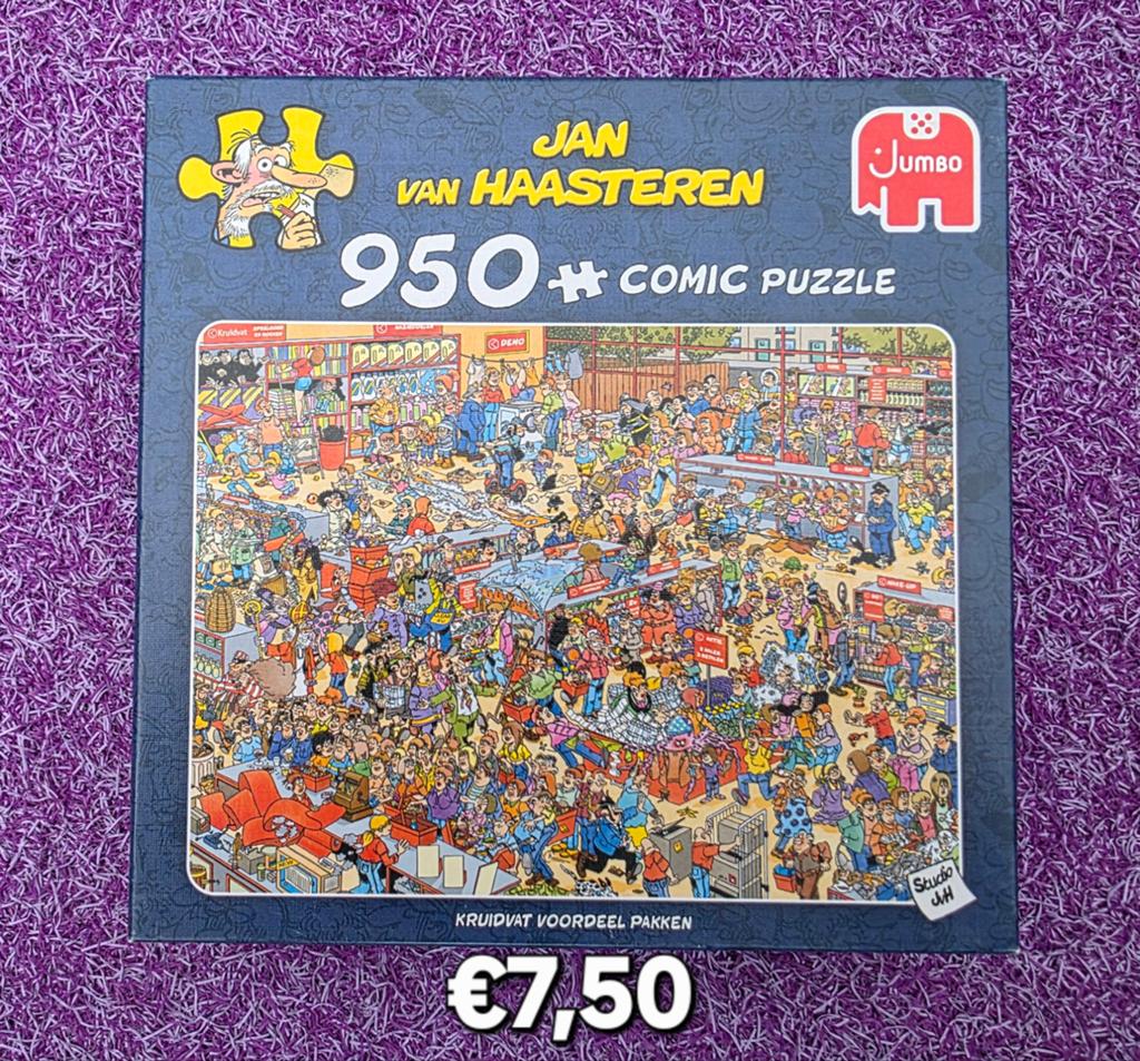Jan van Haasteren Puzzel - 1x Gelegd, Ophalen of Verzenden, 500 t/m 1500 stukjes, Zo goed als nieuw, Legpuzzel