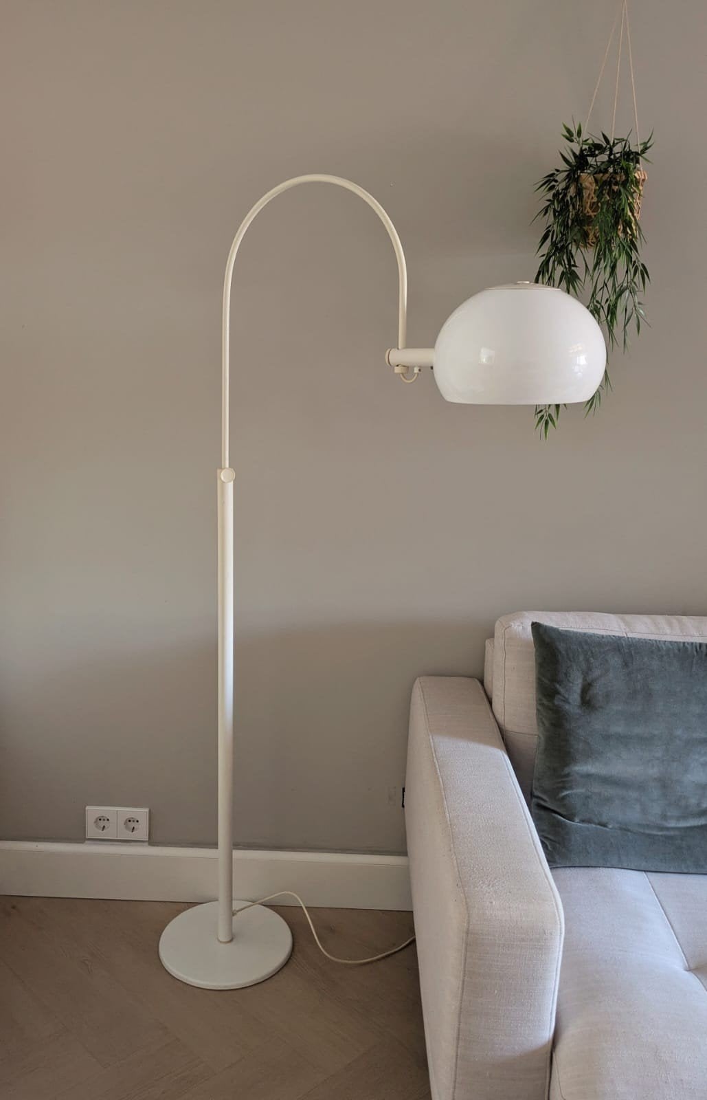 Vintage, Space Age design vloerlamp, Dijkstra, Ophalen, Kunststof, ., Vintage
