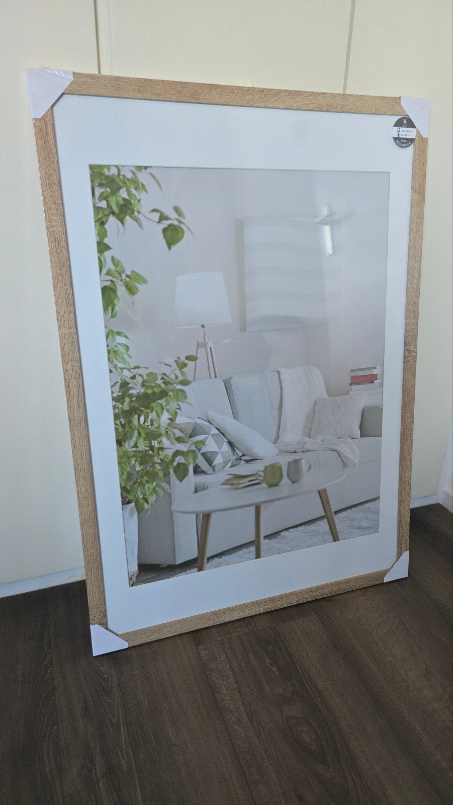 Fotolijst 70x100 cm - Beuken Fineer, Huis en Inrichting, Ophalen, Bruin, Nieuw, Fotolijst