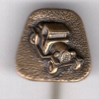 Oldtimer auto koper brons auto speldje ( K_172a), Ophalen of Verzenden, Zo goed als nieuw, Transport, Speldje of Pin