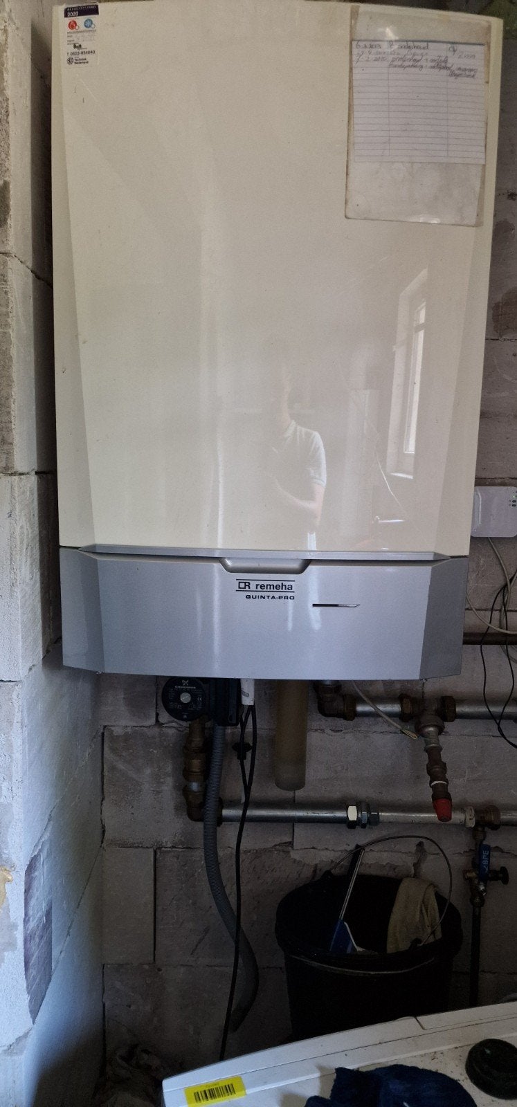 Remeha Quinta Pro 65 Cv-ketel (2011), Gebruikt, Hoog rendement (Hr), Cv-ketel of Combi-ketel, Ophalen of Verzenden