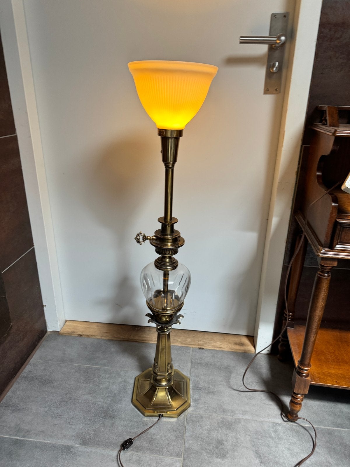 Stiffel Regency Mid-Century Vloerlamp, Ophalen of Verzenden