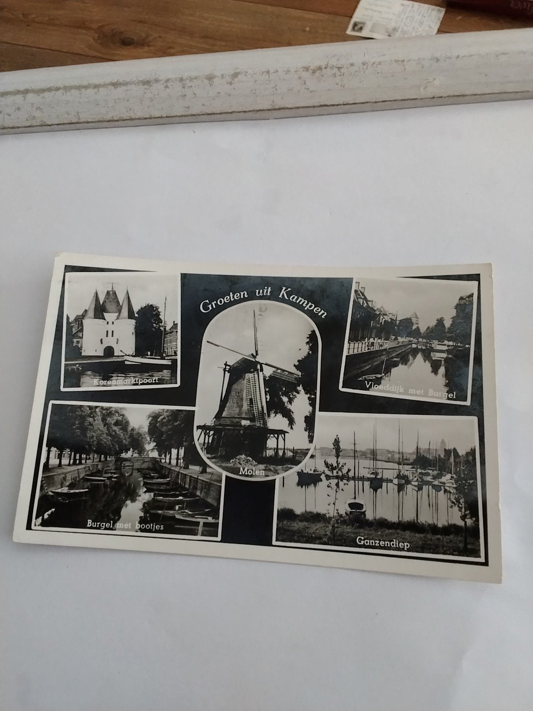 GROETEN UIT KAMPEN. 1956, Ophalen of Verzenden, 1940 tot 1960, Overijssel