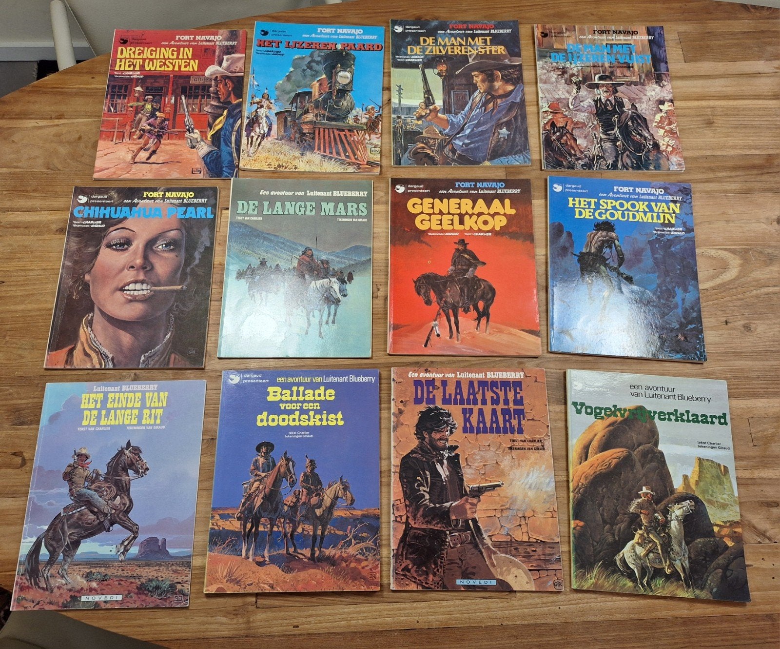 12x strip strips luitenant blueberry, Meerdere stripboeken, Ophalen of Verzenden, Gelezen