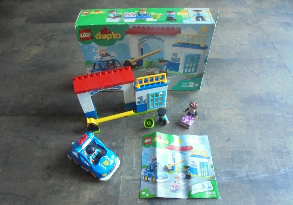 Lego Duplo Police Station Set (zie foto's), Ophalen of Verzenden, Gebruikt, Duplo