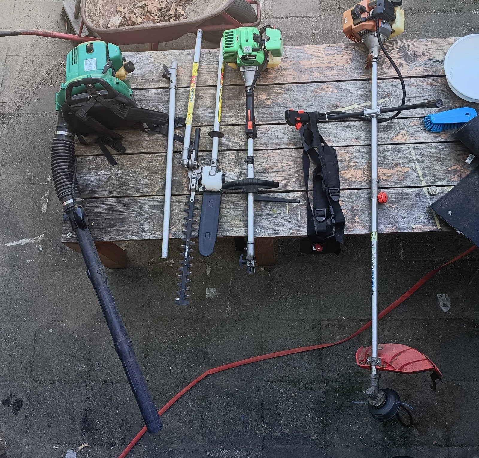Tuingereedschap benzine voor reparatie / onderdelen, Ophalen, Benzine, Gebruikt, TOPCRAFT GARDEN