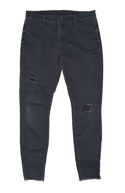 RTA skinny spijkerbroek, distressed, grijs/zwart, Mt. M, Verzenden, Zwart, Zo goed als nieuw, W30 - W32 (confectie 38/40)