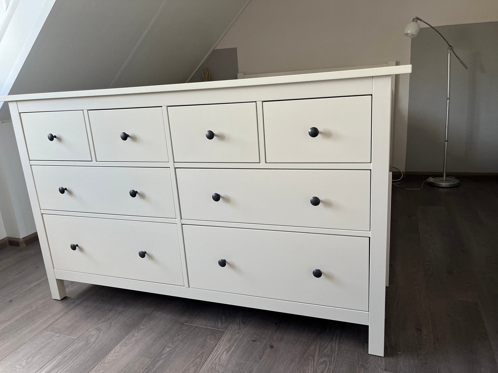 Witte ladekast met 8 lades - Zo goed als nieuw, Huis en Inrichting, Ophalen, 5 laden of meer, Ikea Hemnes, 150 tot 200 cm