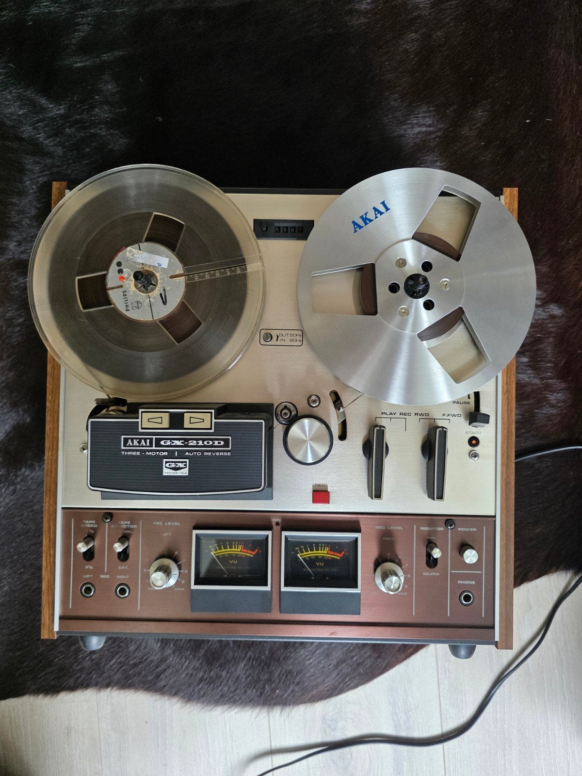 Akai GX-210D Bandrecorder - Vintage Audio, Audio, Tv en Foto, Ophalen, Bandrecorder, Met banden
