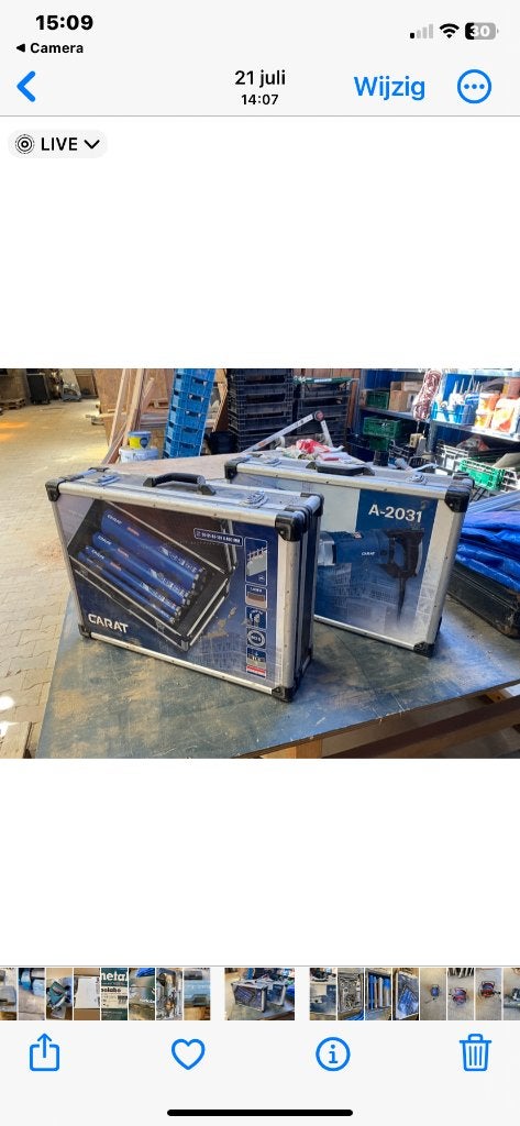 carat gaten boor incl boren, Ophalen, Gebruikt, Overige merken
