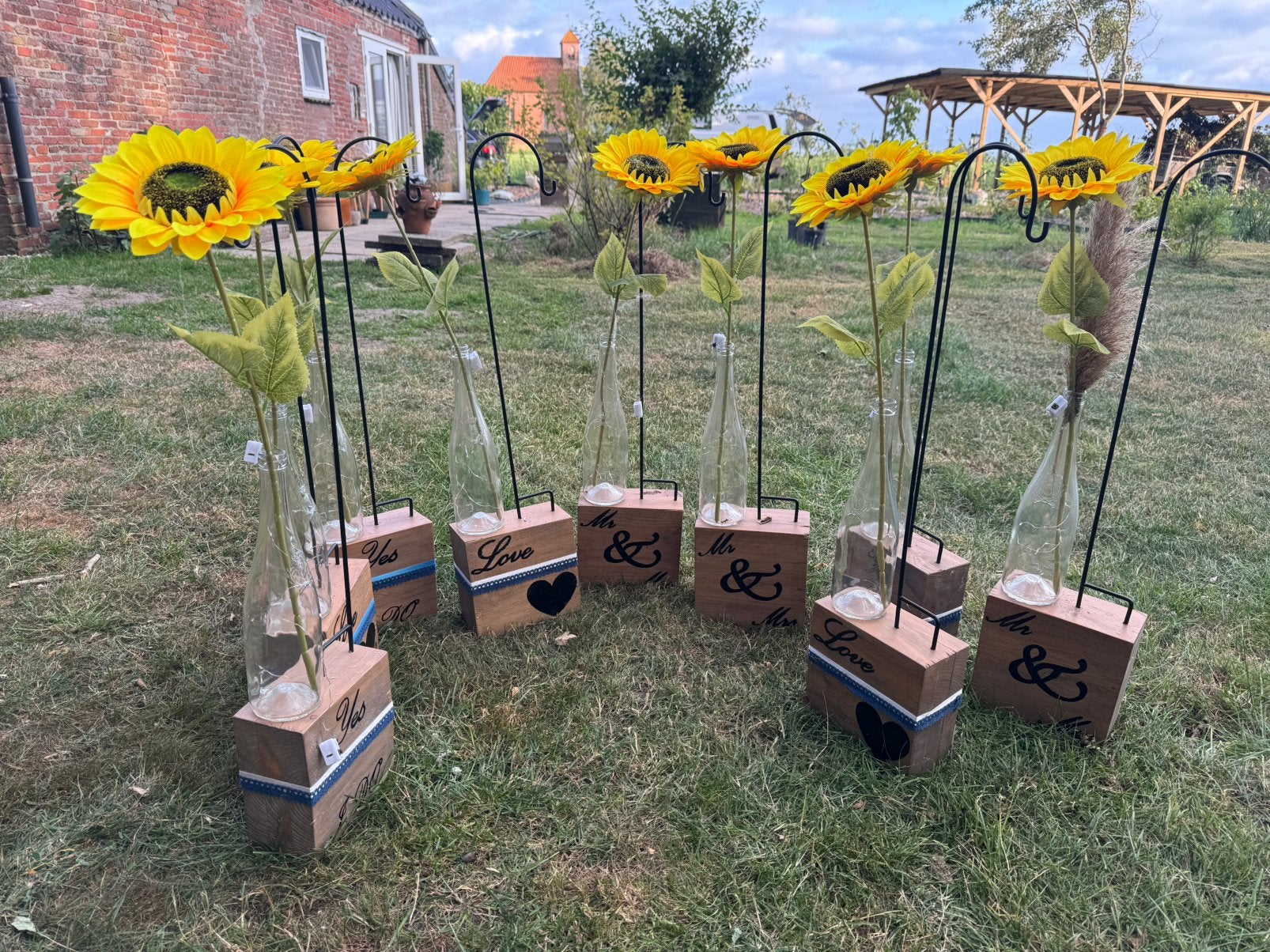 9x decoratie voor huwelijk, Ophalen, Zo goed als nieuw, Versiering, Geboorte of Huwelijk