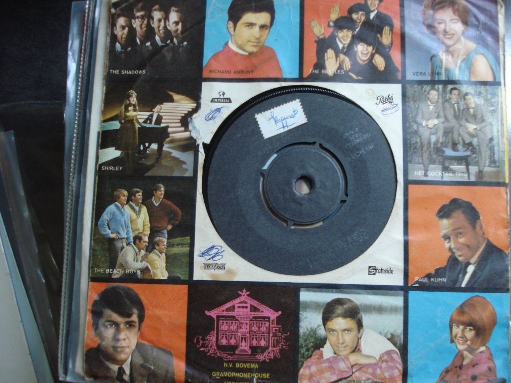 Louis Davids    EP   misdruk!!!!!!, Cd's en Dvd's, Vinyl Singles, Beschermende buitenhoes, Ophalen of Verzenden, Gebruikt