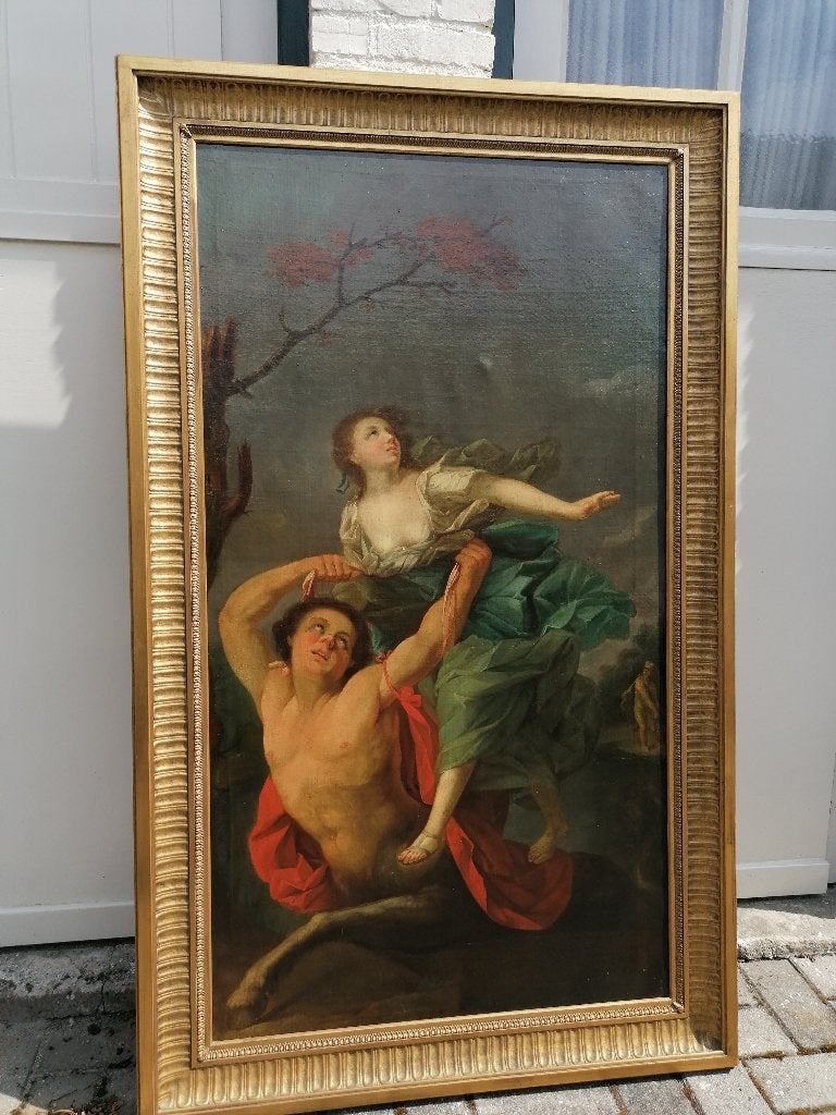 olie op doek omstreeks 1700 circle of Guido Reni, Ophalen