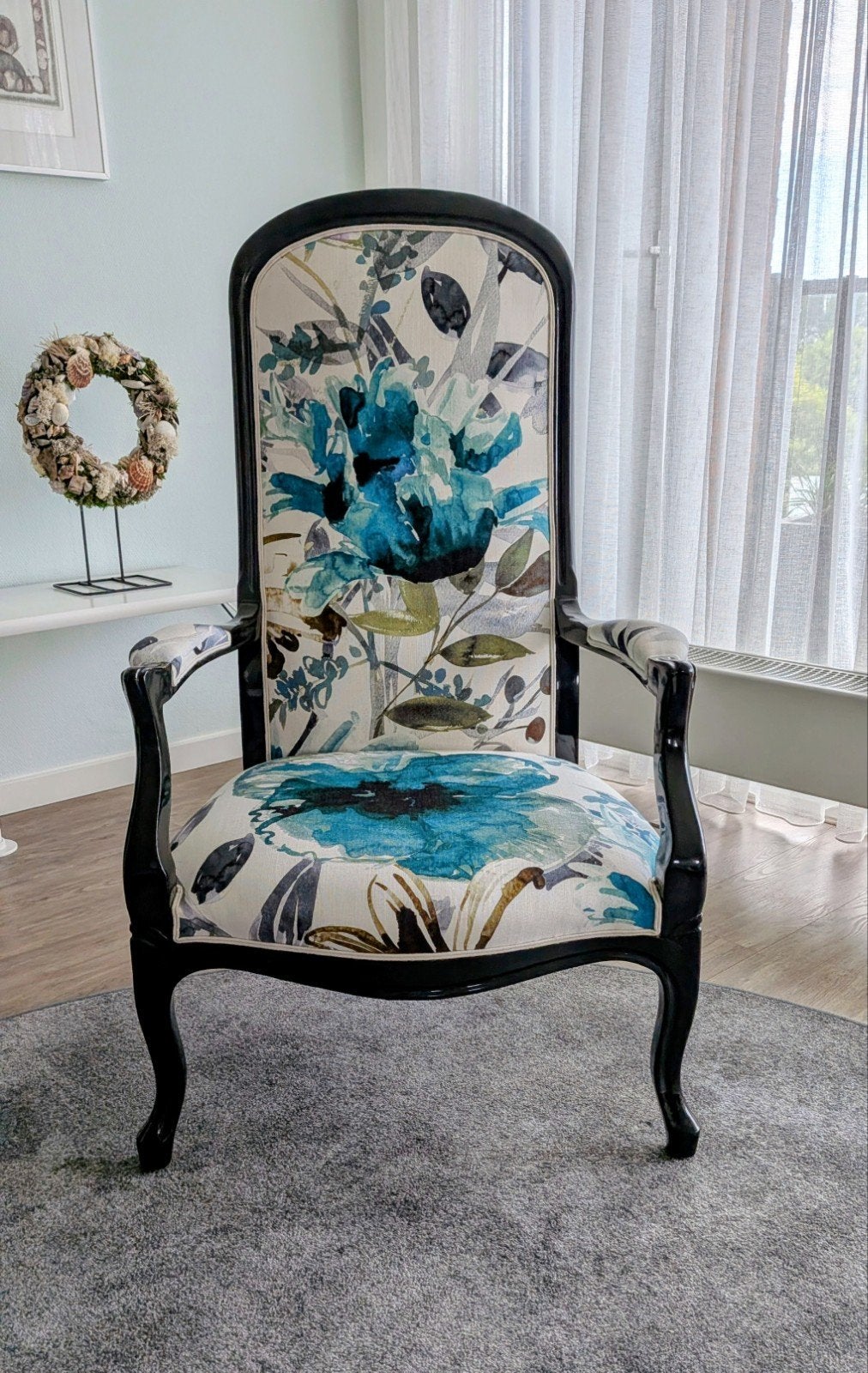 Unieke vintage Roche Bobois fauteuil, Ophalen, Gebruikt, 75 tot 100 cm, Stof