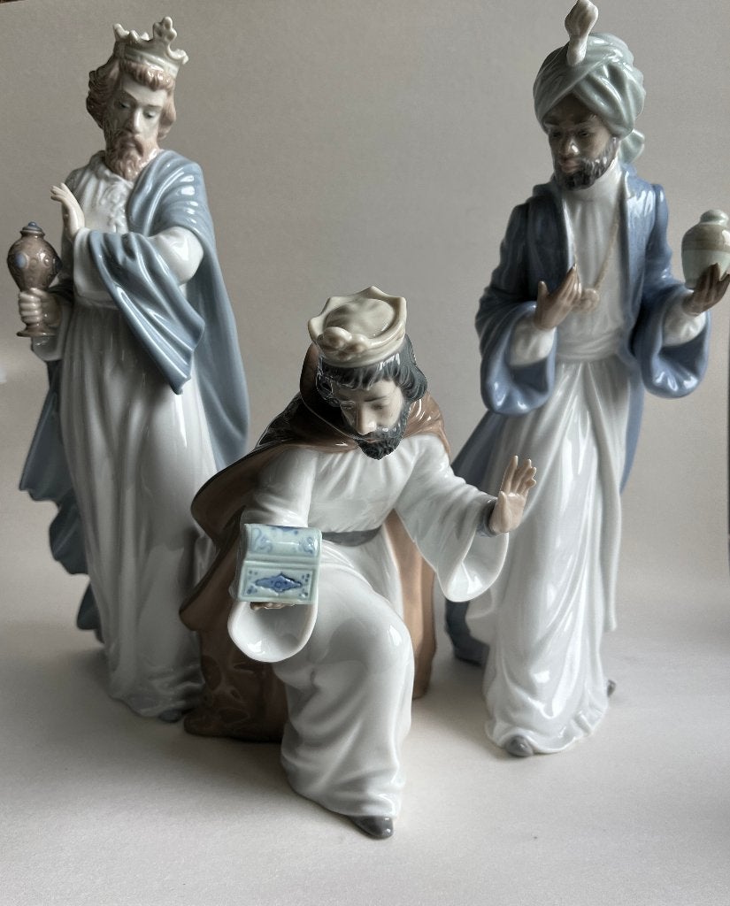 3 koningen / wijzen : kerstgroep, Nao  by lladro, daisa 1983, Diversen, Kerst, Gebruikt, ., Ophalen of Verzenden, .